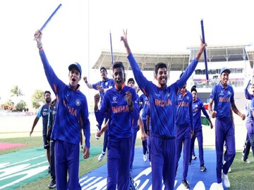 Sourav Ganguly announces 40 lakh cash prizes each for u19 world cup winnig squad- Photo Courtesy- BCCI/Twitter 