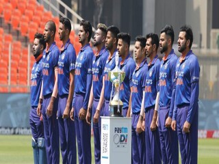 Lata Mangeshkar Demises: Indian Cricket Team pays tribute to Lata Mangeshkar during their 1000 ODI- Photo Courtesy- BCCI/Twitter 