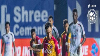 পেনাল্টি থেকে গোল করছেন ইস্টবেঙ্গলের পেরোসোভিচ