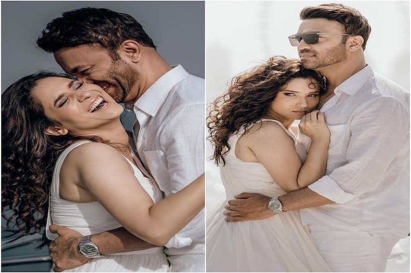 *২০২১ সালের ১৪ ডিসেম্বর প্রেমিক ভিকি জৈনের সঙ্গে সাত পাকে বাঁধা পড়েন হিন্দি টেলিভিশন দুনিয়ার জনপ্রিয় অভিনেত্রী অঙ্কিতা লোখান্ডে। মুম্বইতে বসেছিল বিয়ের আসর। (Picture Credits: Ankita Lokhande Jain/Instagram) 