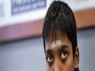 Chess: 16 year old indian grandmaster r praggnanandhaa stuns world champion magnus carlsen -Photo Courtesy- SAI Media Twitter)