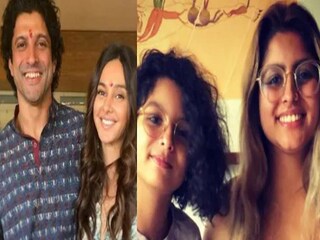 ফারহানের দুই কন্যা আকিরা ও শাক্য (ডানদিকে)
