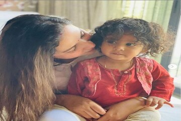 দেড় বছরেই হাতেখড়ি ! বাগদেবীর সামনে অ-আ-ক-খ লিখে ফেলল রাজ-শুভর ছেলে ইউভান !