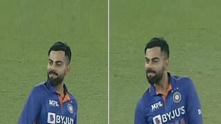 virat kohli takes stunner to dismiss odean smith celebrates with a srivalli dance step- Photo Courtesy-Twitter virat kohli takes stunner to dismiss odean smith celebrates with a srivalli dance step- Photo Courtesy-Twitter