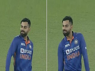  virat kohli takes stunner to dismiss odean smith celebrates with a srivalli dance step- Photo Courtesy-Twitter 