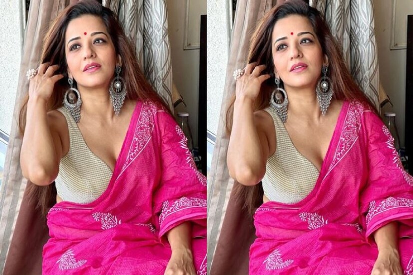 গোলাপি শাড়ি ও হাতকাটা ব্লাউজে মোনালিসার নতুন ছবি রীতিমত কাঁপাচ্ছে সোশ্যাল মিডিয়ায় যা এক নিমেষেই তোলপাড় করেছে ৷ ছবি সৌজন্যে ইনস্টাগ্রাম ৷