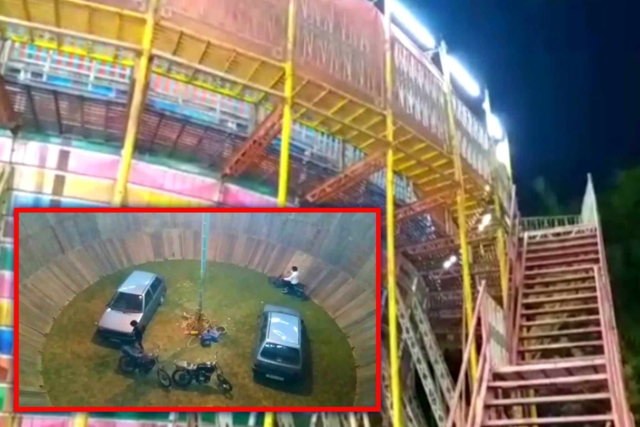 North 24 Parganas News- জীবনের ঝুঁকি নিয়ে মেলায় মরণকূপে গাড়ি চালিয়েই সামান্য রোজগার