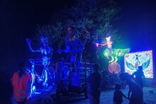 আলোকসজ্জায় ফুটে উঠল কন্যাশ্রী, সবুজ সাথী
