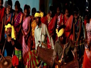 Tribal people celebrated baha parab during holi ceremony