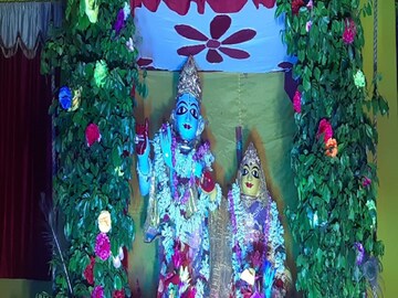 Pancham dol organised in Shantipur and ‘jetha jethi’ idol worshiped