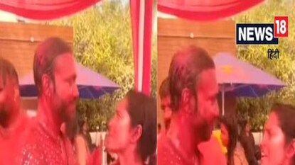 Holi 2022: ankita lokhande allegedly get mad at husband vicky jain in holi party netizens jokes yeh toh gaya Holi 2022: ankita lokhande allegedly get mad at husband vicky jain in holi party netizens jokes yeh toh gaya