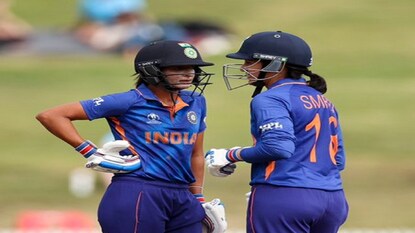 Smriti Mandhana and Harmanpreet Kaur posts highest pair ever posted by Indian women team in World Cup cricket- Photo Courtesy- Twitter Smriti Mandhana and Harmanpreet Kaur posts highest pair ever posted by Indian women team in World Cup cricket- Photo Courtesy- Twitter