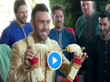 viral video glenn maxwell and vini raman tie the knot in the traditional indian way- Photo Courtesy- Twitter/Video Grab 