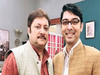 Abhishek Chatterjee with Bhaswar Chatterjee 