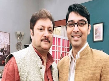 Abhishek Chatterjee with Bhaswar Chatterjee 