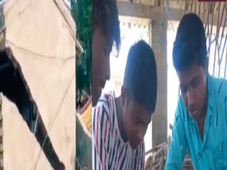 বন্যায় সমস্ত জিনিসপত্র ভেসে যাওয়ার পাশাপাশি এই পড়ুয়াদের বইপত্রও ভেসে চলে যায়