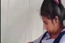 হাতে স্যালাইনের চ্যানেল-সহ হাসপাতাল থেকে মাধ্যমিক পরীক্ষা দুর্ঘটনায় আহত ছাত্রীর হাতে স্যালাইনের চ্যানেল-সহ হাসপাতাল থেকে মাধ্যমিক পরীক্ষা দুর্ঘটনায় আহত ছাত্রীর