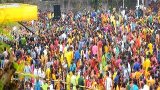 রবীন্দ্রভারতী বিশ্ববিদ্যালয়ে বসন্ত উৎসব। ফাইল ছবি। 