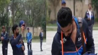 Ind vs SL: Ravindra Jadeja cutting cake to celebrate team india's win in virat kohli 100th test- Photo Courtesy- Twitter/ Video Grab 