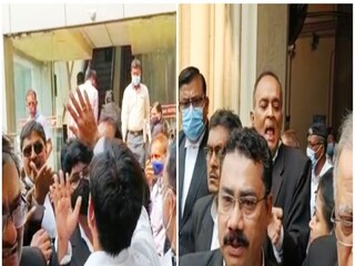 আদালত চত্বরে ধুন্ধুমার