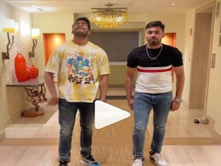 Viral Video: avesh khan,venkatesh iyer dance video viral on social media halamathi habibo song watch- Photo Courtesy- Instagram/Video Grab 