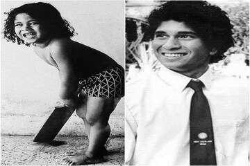 'ইন্ডাস্ট্রি'! ডায়াপার পরা শিশু থেকে ব্র্যাডম্যানের উত্তরসূরী, দেখুন বিরল সচিনকে