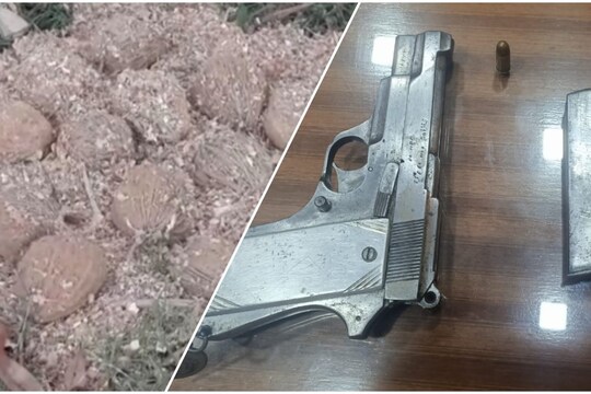 রঘুনাথগঞ্জে উদ্ধার হওয়া তাজা বোমা, খড়গ্রামে উদ্ধার আগ্নেয়াস্ত্র 
