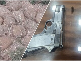 রঘুনাথগঞ্জে উদ্ধার হওয়া তাজা বোমা, খড়গ্রামে উদ্ধার আগ্নেয়াস্ত্র 