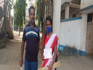 Girl gives higher secondary exam after returnig from father's 