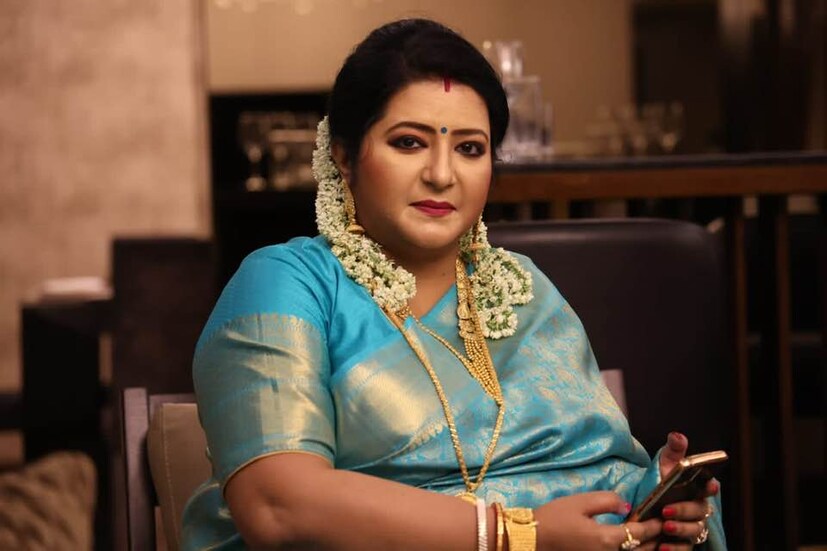 *নববর্ষের সাজে বৈশাখী বন্দ্যোপাধ্যায়। ছবি:ফেসবুক। 