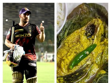 বাংলা নববর্ষে পাতে ইলিশের পাতুরি চান নাইট তারকা অ্যারন ফিঞ্চ