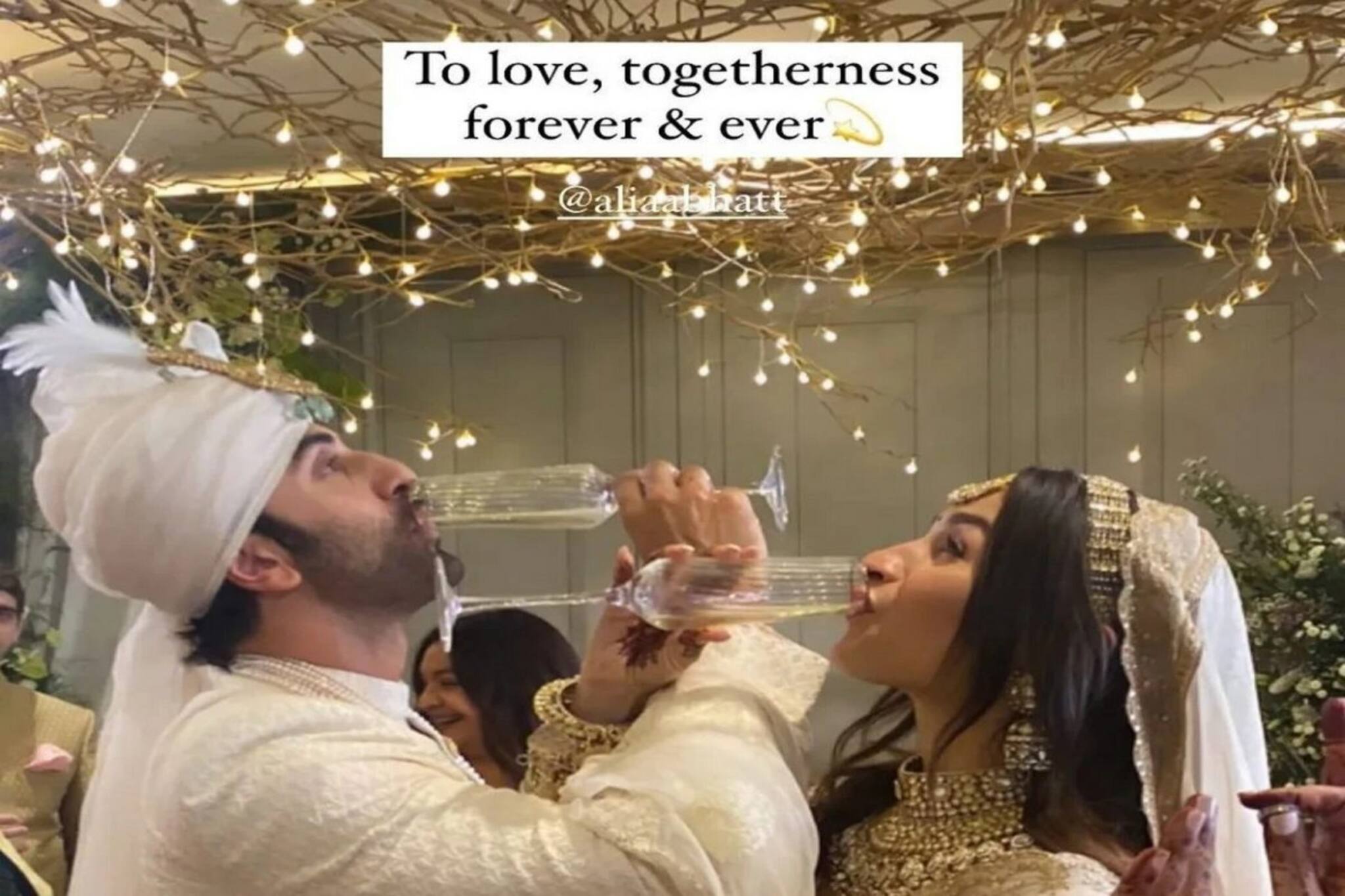 কীসের এত তাড়া? সাত পাক নয়, চটজলদি চার পাক ঘুরেই বিয়ে সারলেন রণবীর আলিয়া!