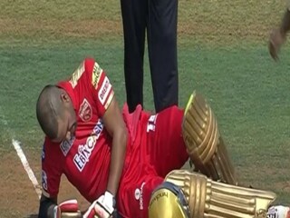 Sikhar Dhawan gets hurt in private part - Photo Courtesy-Twitter 