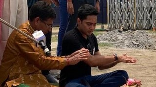 খুঁটিপুজোয় অভিষেক