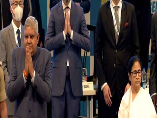 শিল্প সম্মেলনে মুখ্যমন্ত্রী, রাজ্যপাল