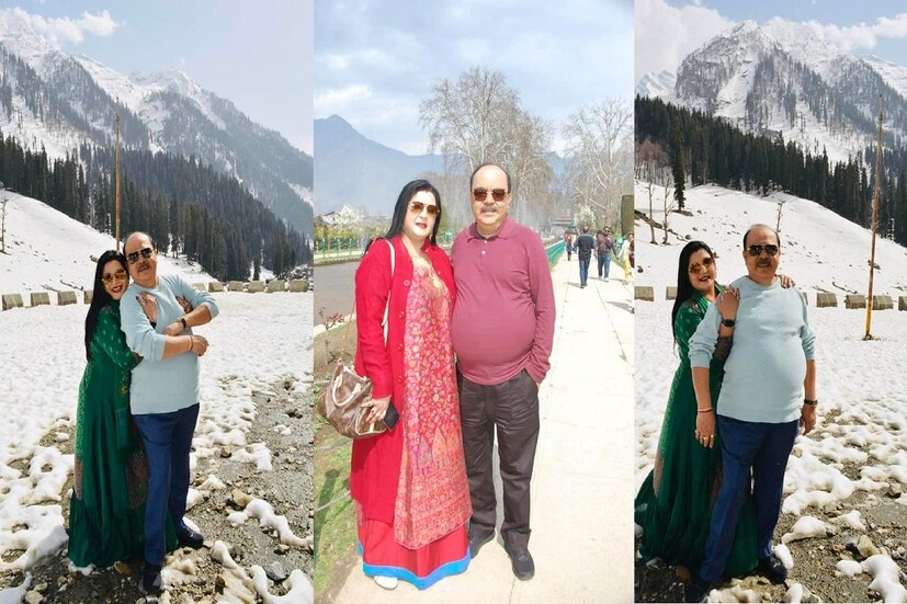 *শোভন চট্টোপাধ্যায় এবং বৈশাখী বন্দ্যোপাধ্যায় সম্প্রতি মেয়ে মহুলকে নিয়ে বেড়াতে গিয়েছিলেন কাশ্মীর। সেখান থেকে ফেরার পর তাঁদের ফেসবুক পেজ 'বৈশাখী শোভন ব্যানার্জী'তে বেশ কিছু ছবি শেয়ার করেন দিন কয়েক আগে। মুহূর্তে সেই সব ছবি ভাইরাল হয়ে যায়। এরপর রবিবার বেড়ানোর আরও কিছু মুহূর্ত শেয়ার করেন তাঁরা। বলাই বাহুল্য সেই ছবিও ভাইরাল হতে সময় নেয়নি। ছবি: ফেসবুক পেজ। 