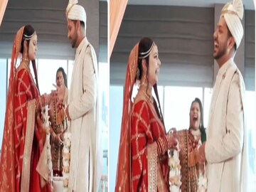 মালাবদলের ঠিক আগেই আচমকা বরকে চ্যালেঞ্জ কনের