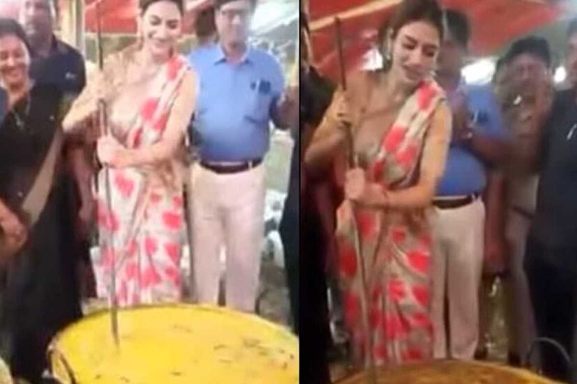 কোমরে বাঁধা শাড়ির আঁচল। বাঁধা চুল। হাসি মুখে বিরাট খুন্তি নাড়ছেন অভিনেত্রী তথা সাংসদ নুসরত জাহান। এমনই ছবি এই মুহূর্তে ভাইরাল নেট দুনিয়ায়। 