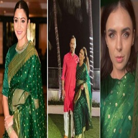 শেষমেশ অনুষ্কার ব্যবহার করা পুরনো শাড়ি পরে বিয়েবাড়িতে, নেটদুনিয়া তুলকালাম