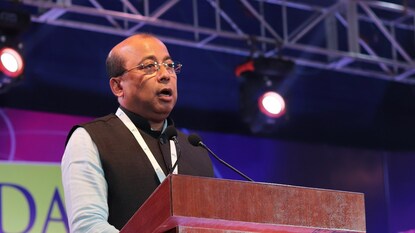 Chancellor Prof Samit Ray address during the inaugural session of the summit. Chancellor Prof Samit Ray address during the inaugural session of the summit.