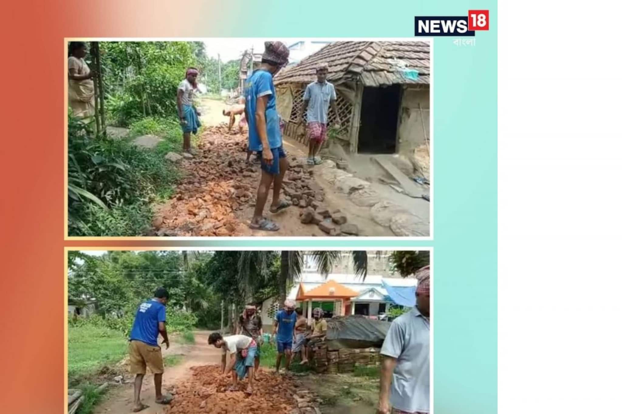 দীর্ঘদিন ধরে সারানো হয়নি রাস্তা! অতঃপর যা করলেন ক্ষুব্ধ জনতা