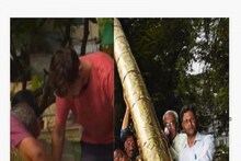 ৩৭ কেজির বল পেন বানিয়ে অবাক করলেন এক ভারতীয়! লেখাও যাচ্ছে! ভাইরাল ভিডিও