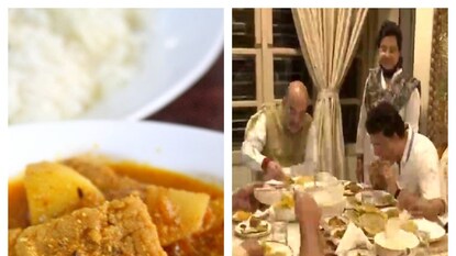 সৌরভের বাড়িতে নৈশভোজে অমিত শাহ, রয়েছেন ডোনাও৷ সৌরভের বাড়িতে নৈশভোজে অমিত শাহ, রয়েছেন ডোনাও৷