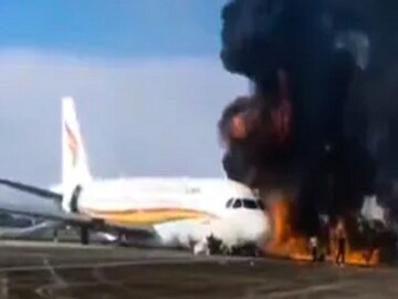 Tibet Airlines Plane with 122 Onboard Skids Off Runway, Catches Fire