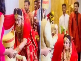 মালাবদলে কনের চমক