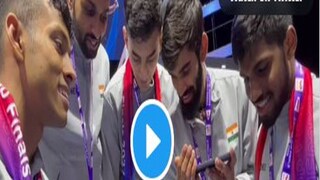 Indian shuttlers get Narendra Modi's phone call - Photo Courtesy- Twitter/ Video Grab 