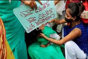 উচ্চমাধ্যমিকে ফেল করায় ছাত্রীদের বিক্ষোভ নদিয়ায়