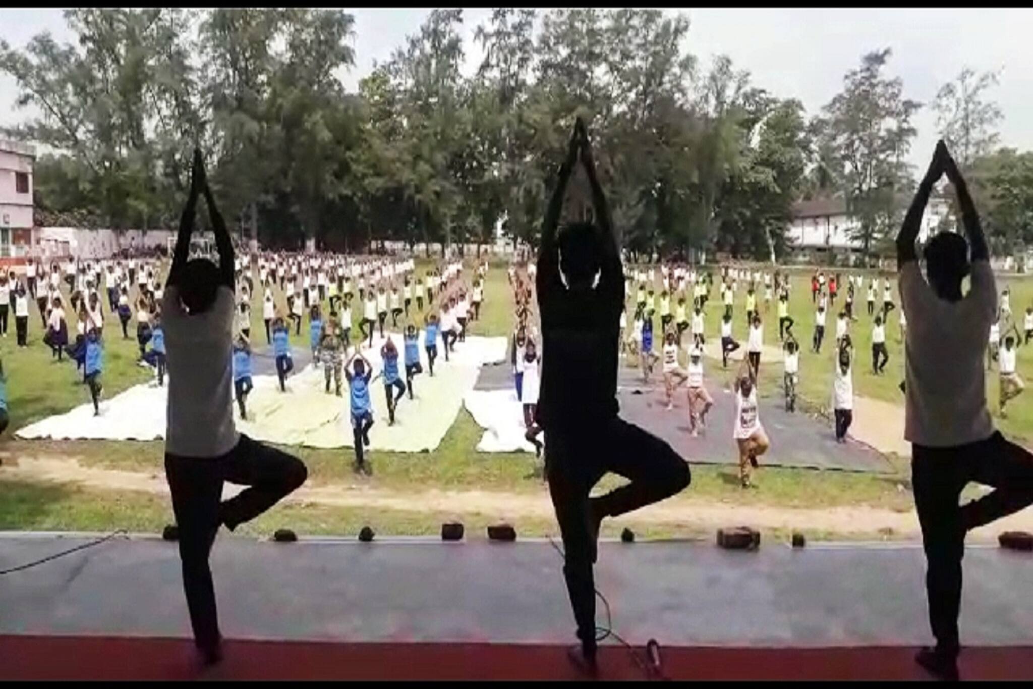 বিশ্ব যোগা দিবস পালন নদিয়ার একাধিক কলেজ ছাত্র-ছাত্রীদের নিয়ে