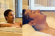 খোলা বুকে অভিনেতা ডুব দিলেন বাথটবে, চারিদিকে উঠল সাবানের ফ্যানা!