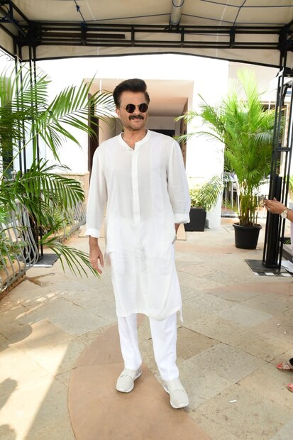 সদ্য মুক্তি প্রাপ্ত 'যুগ যুগ জিও' ছবির প্রচারের অনিল কপূর।